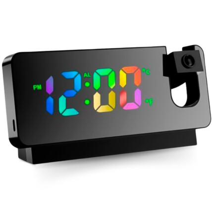 Relógio Digital de Mesa com Projetor LED Despertador KAPBOM - KA-7057