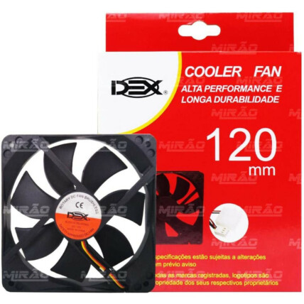 Cooler Fan 120mm para Gabinete Alta Performance 12V Dex - DX-12C