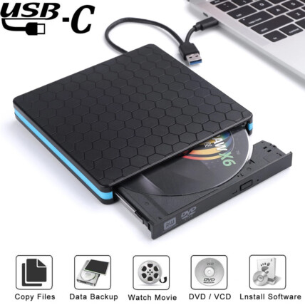 Gravador Externo Dvd Usb 3.0 Type C Dex - EXTI-DG-320C