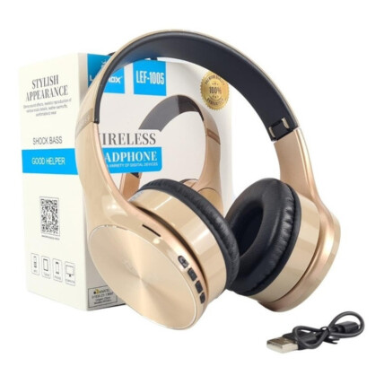 Fone de Ouvido Headphone Bluetooth com Leitor de Cartão SD Lehmox - LEF-1005