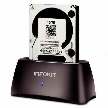 Dock Station HD Sata 3.5" e 2.5"HHD ou SSD USB 3.0 INFOKIT - ECASE-Z320