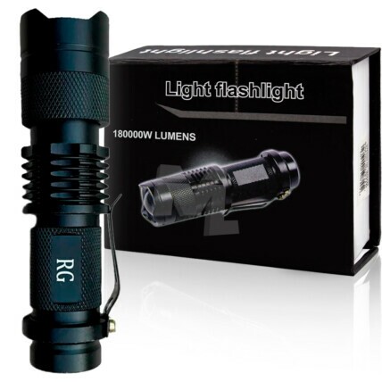 Lanterna Tática Super Compacta Profissional Police Recarregável Led 9,30cm - YT-333 Reling