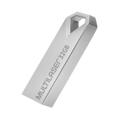 Pen drive Multilaser Diamond 32GB USB 2.0 Metálico - PD851