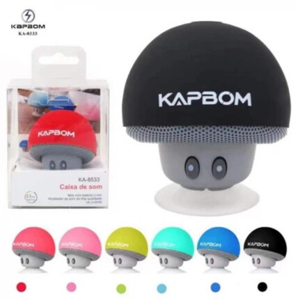 Mini Caixa de Som Bluetooth Cogumelo Portátil - KA-8533