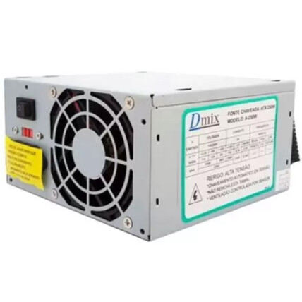 Fonte ATX 250W Sata 24 Pinos sem Cabo de Força Dex - A250W