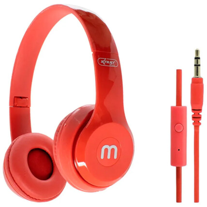 Fone de Ouvido Headset com fio P2 3.5mm Knup - KP-429