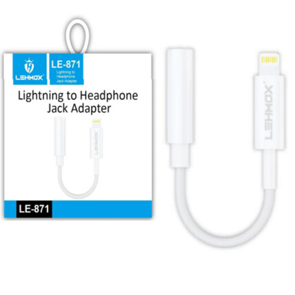 Adaptador IOS Lightning para P2 3.5mm Sem Bluetooth LEHMOX - LE-871