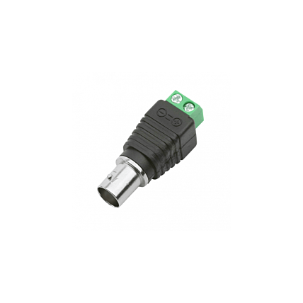 Conector 10 unidades Plug Jack Bnc Com Borne Fêmea Alimentação Câmera Cftv Dmix - A16