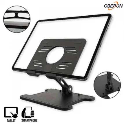 Suporte Universal de Mesa Para Smartphone ou Tablets Oberon OR-SP18
