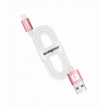 Cabo USB para iOS com Acabamento Emborrachado e Ponta de Metal SUMEXR - SS-B8-I6