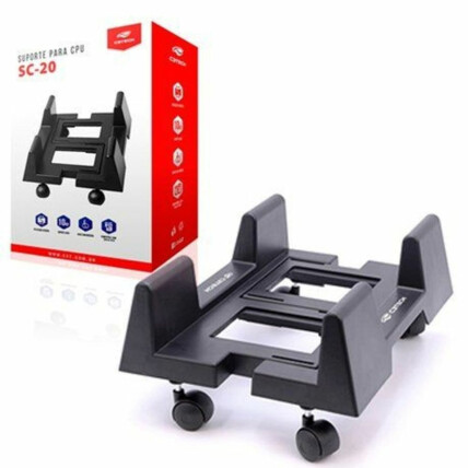Suporte para Gabinete CPU 31X23,5X13cm C3Tech - SC-20BK 