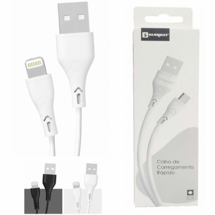 Cabo Usb para iOs Acabamento Emborrachado 1 Metro Sumexr - SX-B21-I6
