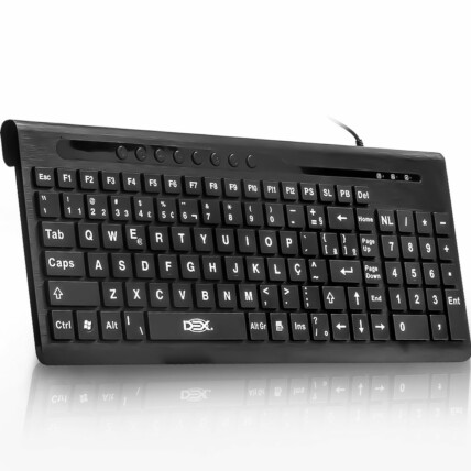 Teclado Multimídia Super Slim Tipo Chocolate Resistente a água Dex - LTK-616