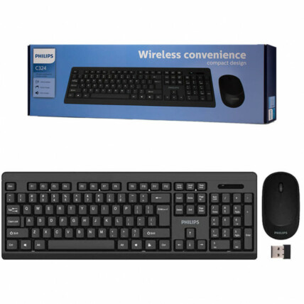 Teclado e Mouse Wireless Convenience PHILIPS - C324 / SPT6324