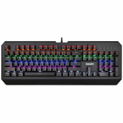 Teclado Mecânico Gamer USB LED RGB Luminoso PHILIPS - SPK8413 / G413