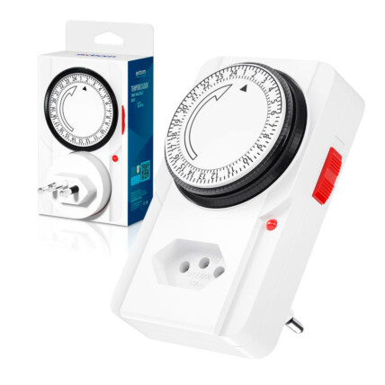Timer Analógico Temporizador Manual Bivolt 110/220V EXBOM - TMD-TB91M