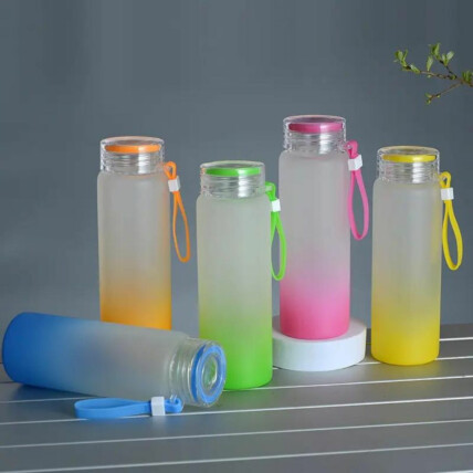 Garrafa Squeeze 500ml Fosca Colorida com Tampa - TOP0989