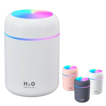 Mini Umidificador Difusor Aromatizador Com Led RGB - AN-JS01