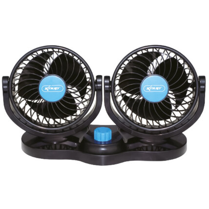 Ventilador Automotivo 24V 10W Duplo para Carro e Caminhão KNUP - KP-VT02