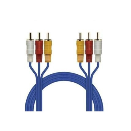 Cabo Rca para Rca 1.5 Metros Gold Azul - LOTUS 
