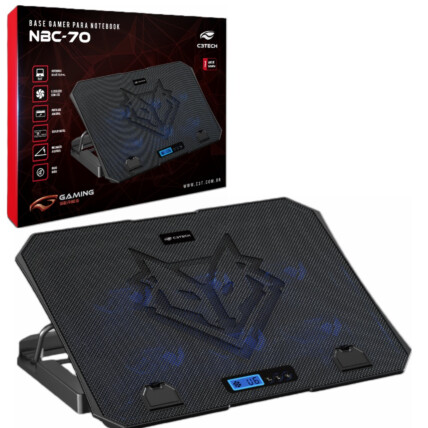Base Gamer para Notebook 15,6 Polegadas C3Tech - NBC-70BK 