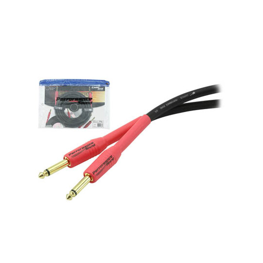 Cabo P10 Mono Premium - P10+P10 10 Metros Vermelho Chipsce - 018-1009