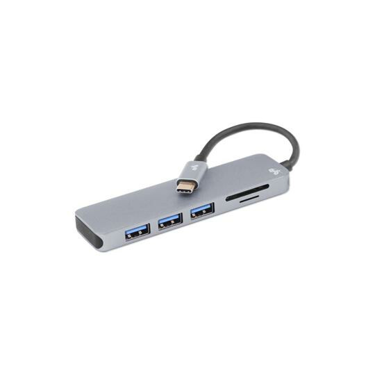 Hub Usb Tipo C para 3 Usb 3.0 + Leitor Sd/Tf - 018-7452