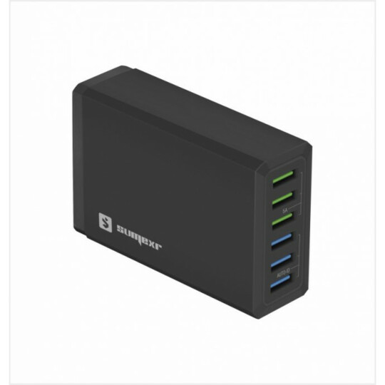 Carregador Turbo com 6 Entradas Usb Auto ID 10A Sumexr - SX-F4