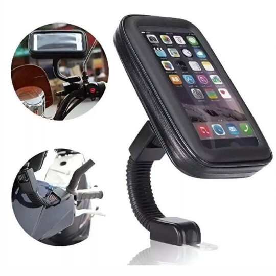 Suporte Case Capa Celular GPS À Prova D'água 5.5'' para Moto Bike - RG-0899 Reling