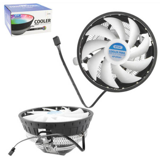 Cooler para Processador Intel AMD com Led RGB Knup - KP-VR301