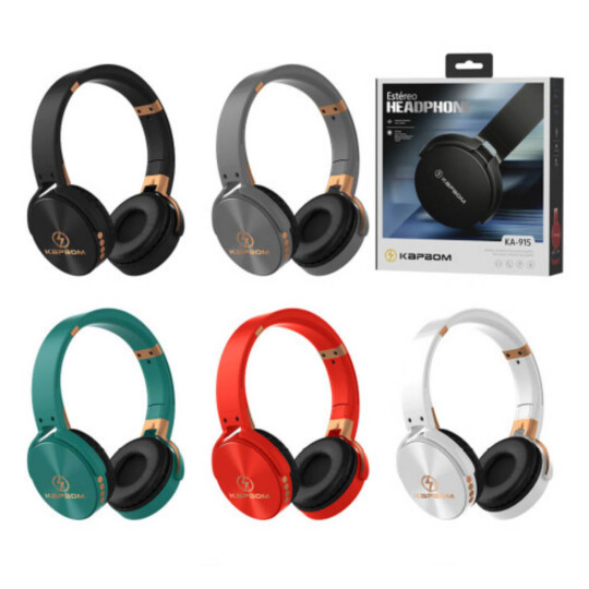 Headphone Bluetooth Fone de Ouvido sem Fio Estéreo KAPBOM - KA-915