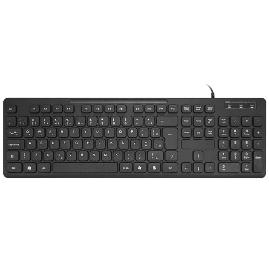 Teclado Slim K-mex Standard Usb Preto - KB-6928