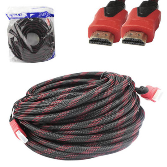 Cabo Hdmi para Hdmi em Malha 20 Metros Knup - KP-H5003