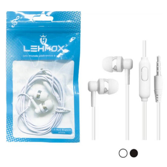 Fone de Ouvido com Microfone Lehmox - LE-822