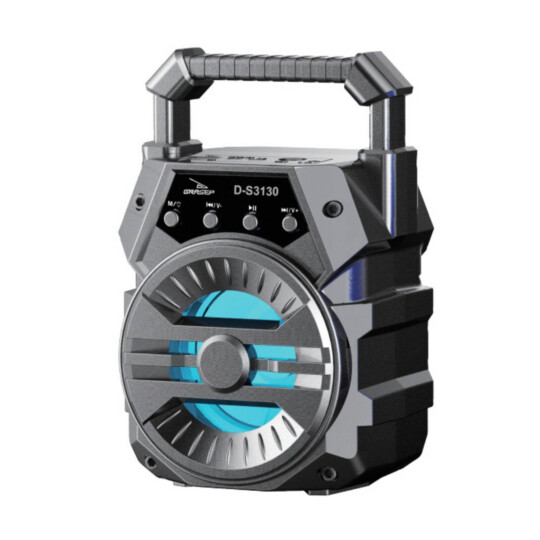 Caixa de Som Bluetooth Usb Portátil 11*10*18cm Grasep - D-S3130