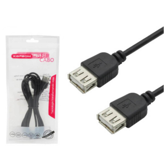 Cabo Extensor Usb 2 Metros Usb A Fêmea Kapbom - KA-UH022
