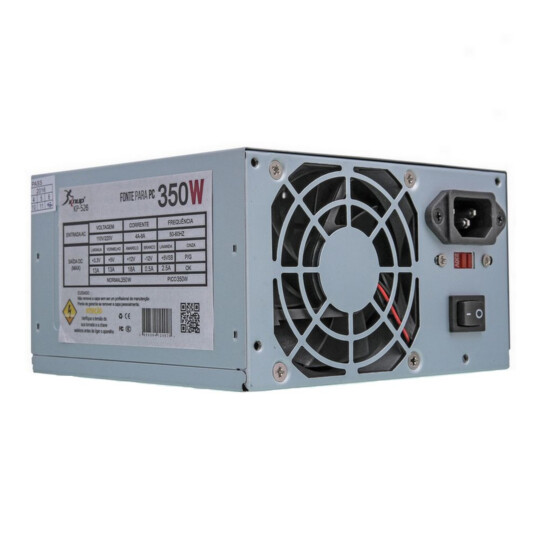 Fonte ATX 350W Bivolt Manual para Computador Knup - KP-526