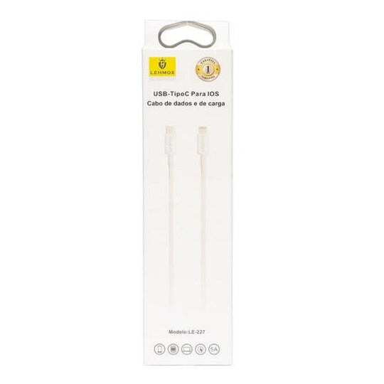 Cabo Usb Tipo C para IOS para Dados e Carregamento Lehmox - LE-227