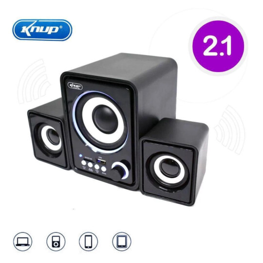 Caixa de Som Bluetooth com USB / SD para PC e Notebook Knup - KP-6017BH