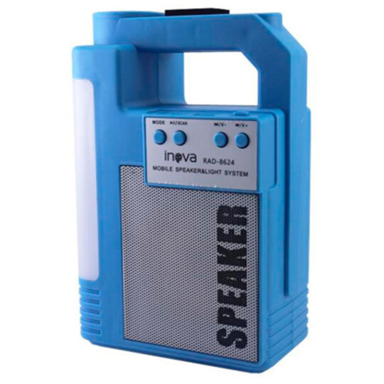 Mini Caixa de Som Bluetooth Speaker com Lanterna Inova - RAD-8624