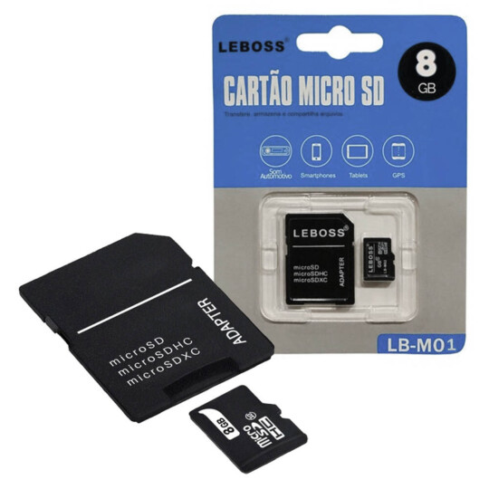 Cartão de Memória 8Gb Micro SD - LB-M01