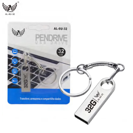 Pendrive 32GB Usb 2.0 com Chaveiro Altomax - AL-6U-32