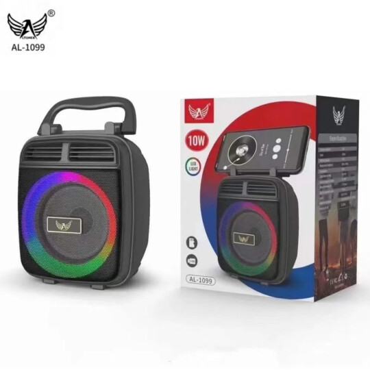 Caixa de Som Bluetooth 10W Portátil com Led RGB Altomex - AL-1099