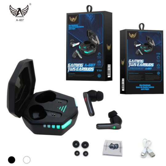 Fone Bluetooth Gaming TWS 5.0 Earbuds Altomex - A-607