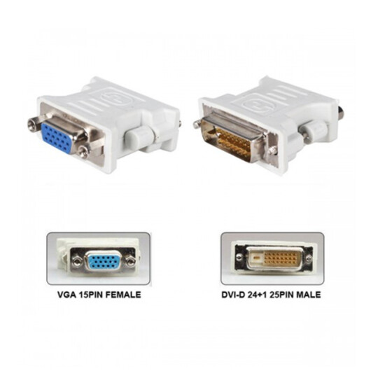 Adaptador DVI para VGA 24+1 Pinos Dex - DV10M