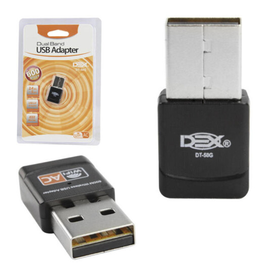 Adaptador de Rede Wifi Usb 2,4Ghz/5Ghz 600Mb Dex - DT-50G