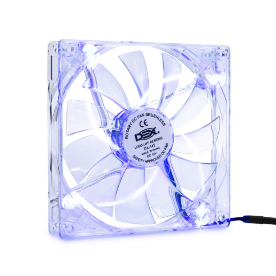 Cooler Fan 140x140 mm Colorido com Led Azul Dex - DX-14T AZUL