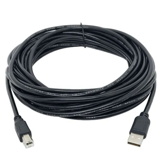Cabo de Impressora Usb 2.0 AM+BM com 10 Metros - 03940
