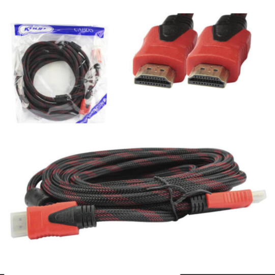 Cabo Hdmi para Hdmi em Malha 5 Metros Knup - KP-H5003 5M