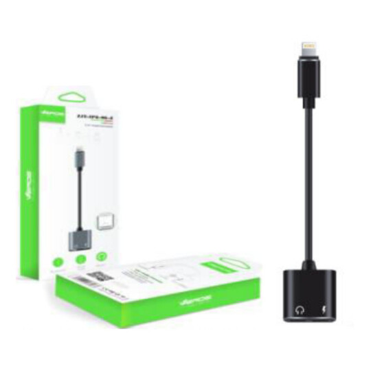 Adaptador Lightning e P2 2 em 1 Áudio e Carregamento Verde - ZJT-IP8-06-Z